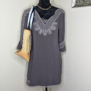 Monoreno grey boho dress medium